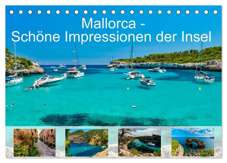 Produktbild: Mallorca - Sch&ouml;ne Impressionen der Insel (Tischkalender 2026 DIN A5 quer), CALVENDO Monatskalender