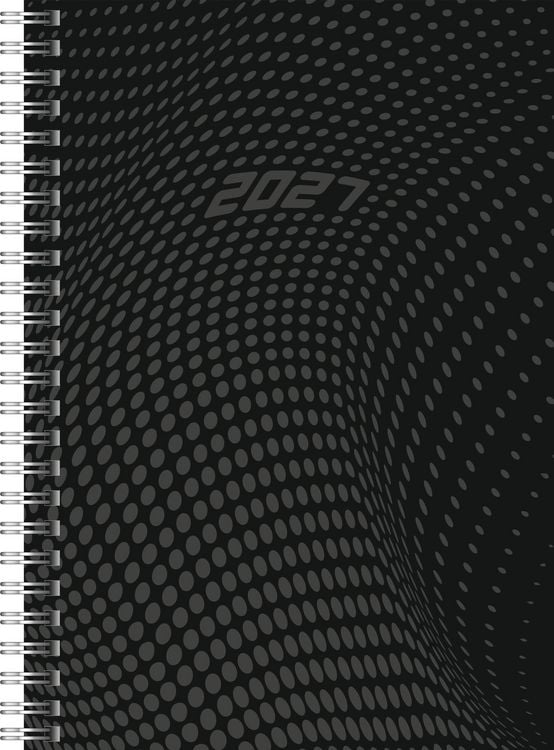 Produktbild: rido/id&eacute; 7021804907 Buchkalender Mod. Timing 1 2027 A5, Kunststoff, schwarz