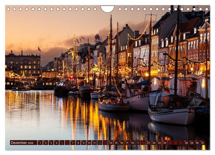 Produktbild: D&auml;nemark - J&uuml;tland & Kopenhagen, Impressionen aus dem hohen Norden (Wandkalender 2026 DIN A4 quer), CALVENDO Monatskalender