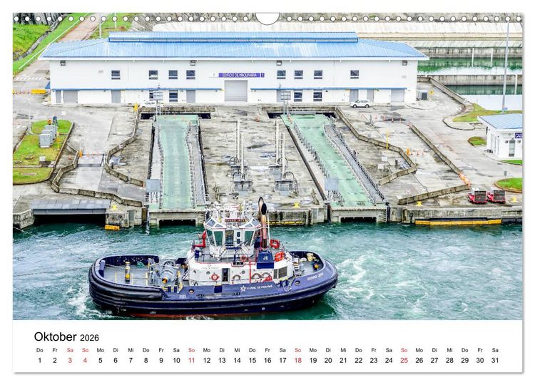 Produktbild: Panamakanal - Zwischen Atlantik und Pazifik (Wandkalender 2026 DIN A3 quer), CALVENDO Monatskalender