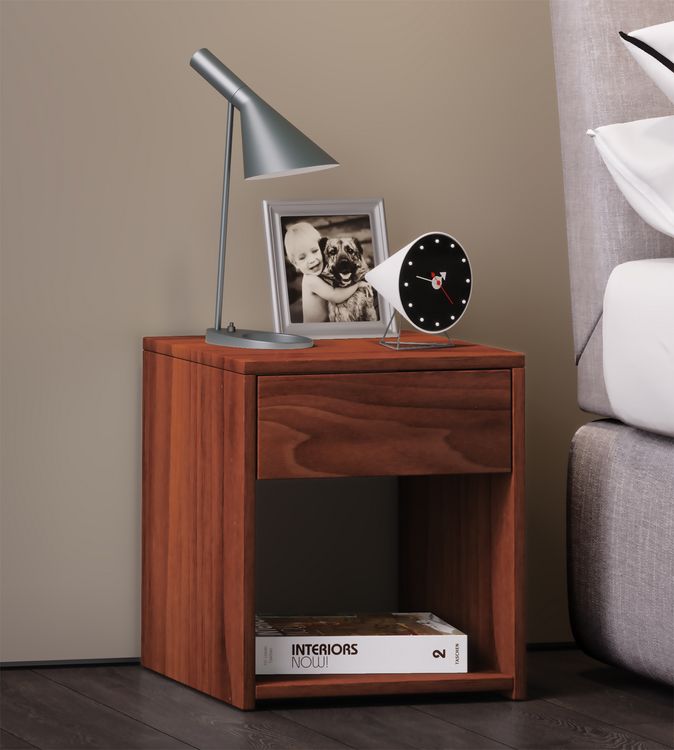 Produktbild: Holz Nachttisch Nachtschrank Schublade Sledo Mini