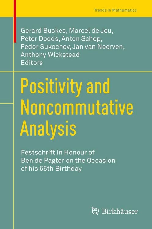 Produktbild: Positivity and Noncommutative Analysis