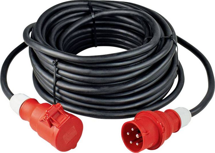 Produktbild: AS Schwabe 61027 Strom Verl&auml;ngerungskabel 32 A Schwarz 10.00 m H07RN-F 5G 4 mm&sup2;