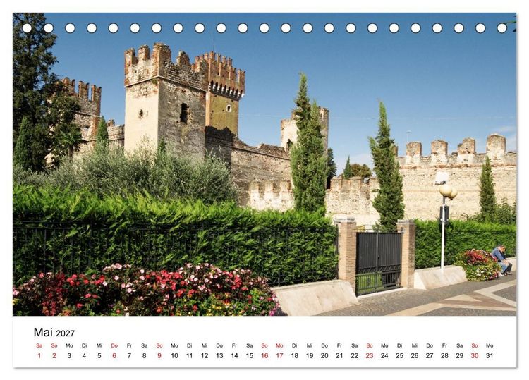 Produktbild: Gardasee - Die sch&ouml;nsten Momente am Gardasee (Tischkalender 2027 DIN A5 quer), CALVENDO Monatskalender