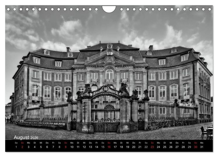 Produktbild: M&uuml;nster in schwarz-wei&szlig; gesehen (Wandkalender 2026 DIN A4 quer), CALVENDO Monatskalender