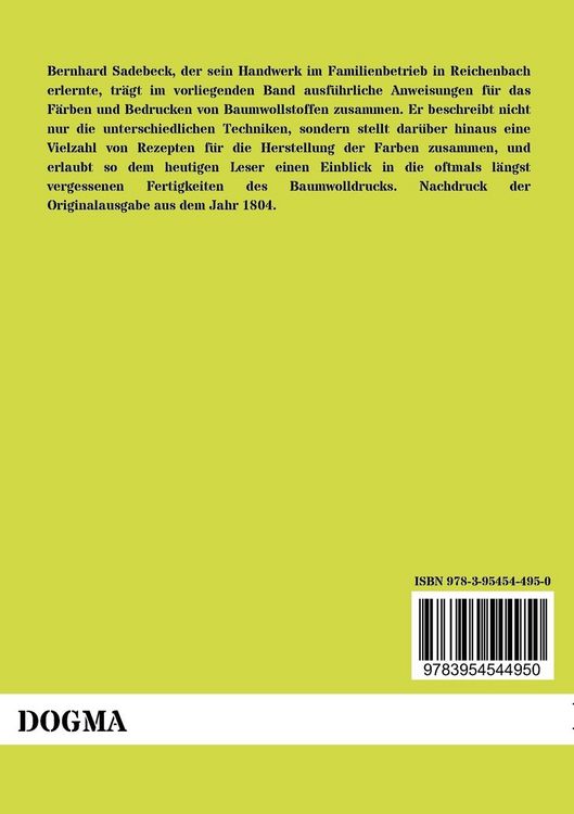 Produktbild: Die englische Zitz - und Cattun - Druckerei