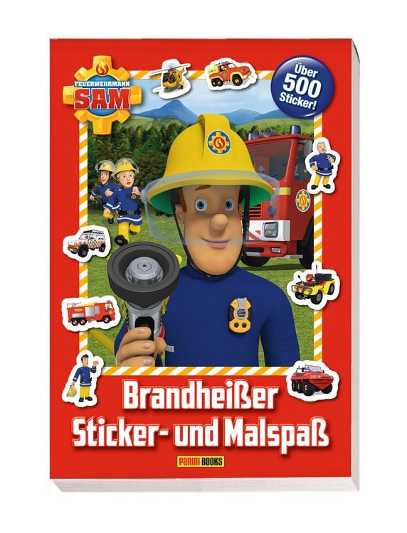 Produktbild: Feuerwehrmann Sam: Brandhei&szlig;er Sticker- und Malspa&szlig;