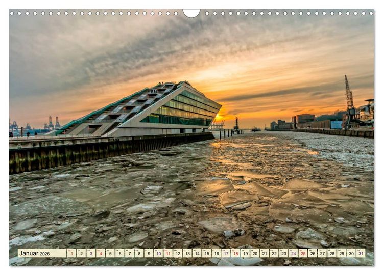 Produktbild: Hamburg - meine Stadt mit viel Herz (Wandkalender 2026 DIN A3 quer), CALVENDO Monatskalender