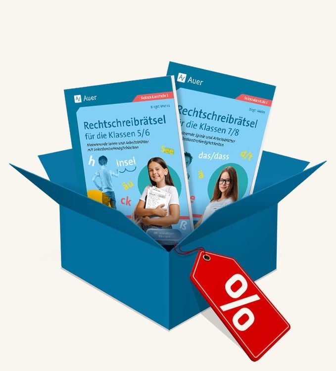Produktbild: Paket: Rechtschreibrätsel für die Klassen 5 bis 8