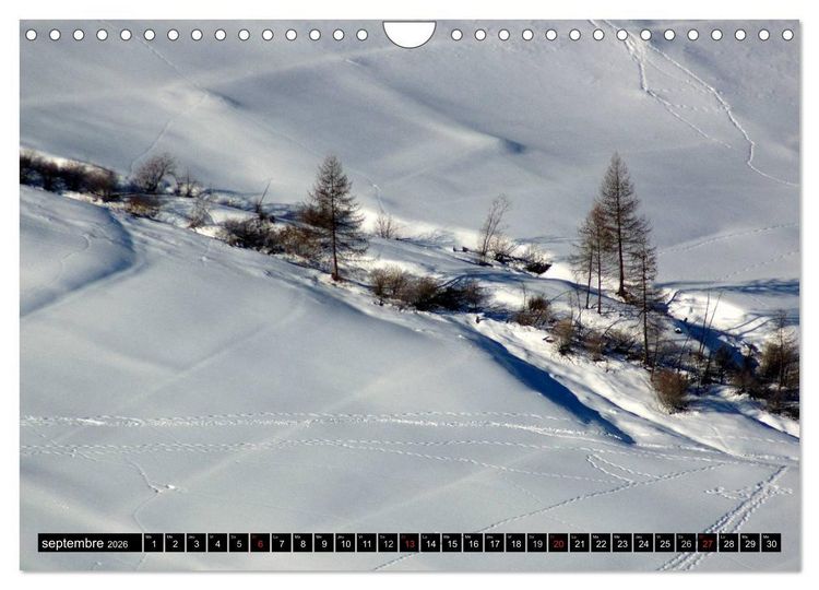 Produktbild: Neige sur les Hautes Alpes (Calendrier mural 2026 DIN A4 vertical), CALVENDO calendrier mensuel