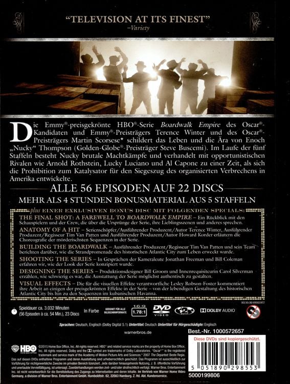 Produktbild: Boardwalk Empire: Die komplette Serie [23 DVDs]