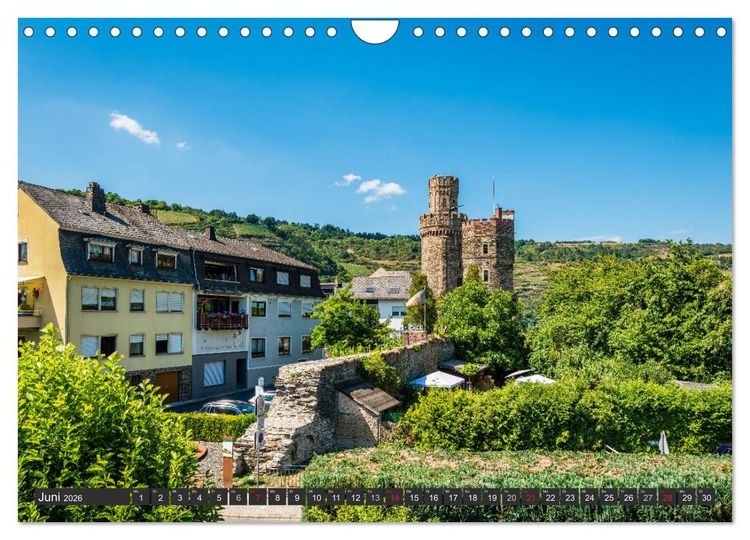 Produktbild: Oberwesel - Stadt der T&uuml;rme (Wandkalender 2026 DIN A4 quer), CALVENDO Monatskalender