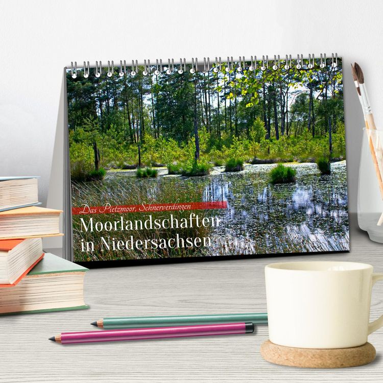 Produktbild: Niedersachsens Moorlandschaften - Das Pietzmoor, Schneverdingen (Tischkalender 2026 DIN A5 quer), CALVENDO Monatskalender