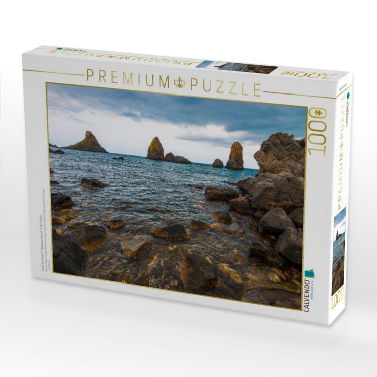 Produktbild: CALVENDO Puzzle Isole dei ciclopi ("Zyklopen-Inseln"), Aci Trezza | 1000 Teile Lege-Gr&ouml;&szlig;e 64x48cm Foto-Puzzle f&uuml;r gl&uuml;ckliche Stunden