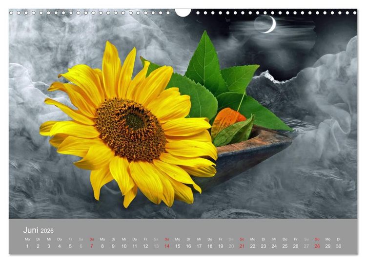Produktbild: Floral (Wandkalender 2026 DIN A3 quer), CALVENDO Monatskalender