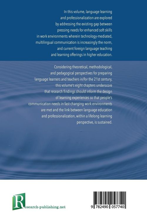 Produktbild: Language learning and professionalization in higher education