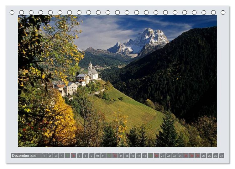 Produktbild: Wunder aus Fels - Die Dolomiten II (Tischkalender 2026 DIN A5 quer), CALVENDO Monatskalender