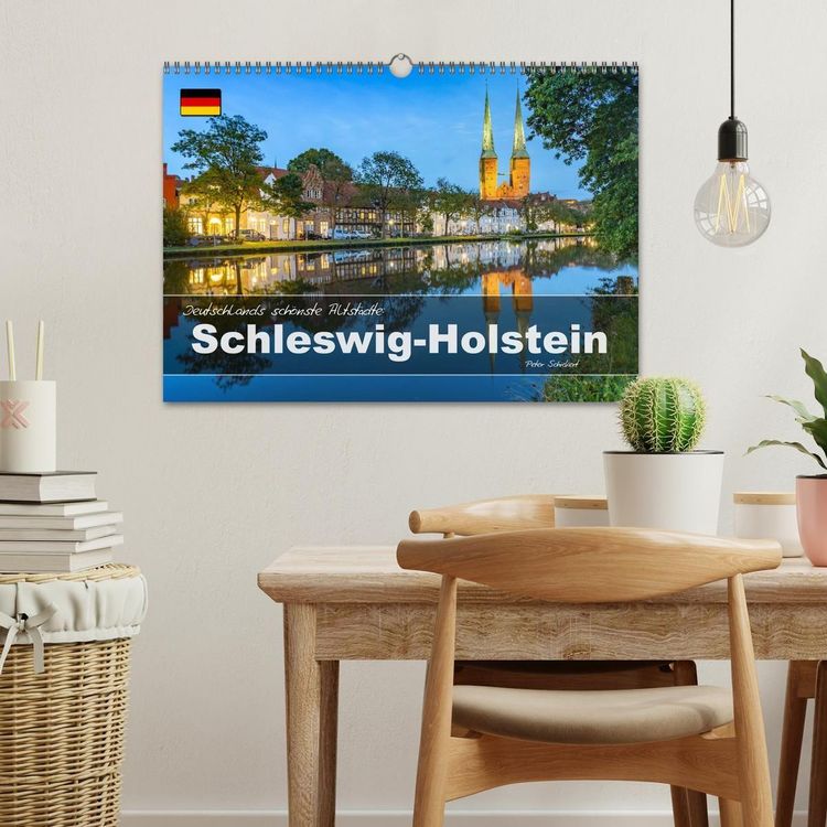Produktbild: Deutschlands sch&ouml;nste Altst&auml;dte - Schleswig-Holstein (Wandkalender 2027 DIN A3 quer), CALVENDO Monatskalender