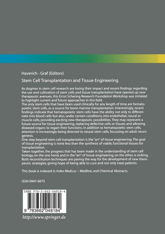 Produktbild: Stem Cell Transplantation and Tissue Engineering