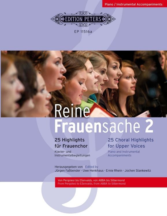 Produktbild: Reine Frauensache 2 -25 Highlights für Frauenchor- (Originalkompositionen und Arrangements vom 18. Jahrhundert bis heute)