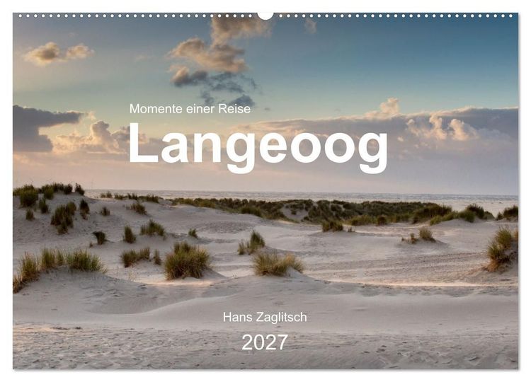 Produktbild: Langeoog - Momente einer Reise (Wandkalender 2027 DIN A2 quer), CALVENDO Monatskalender