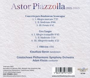 Produktbild: Baran/Czestochowa Phil. Symph. Orch. /Klocek: Piazzolla:Band