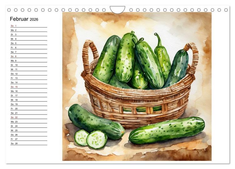 Produktbild: Frische Ernte (Wandkalender 2026 DIN A4 quer), CALVENDO Monatskalender