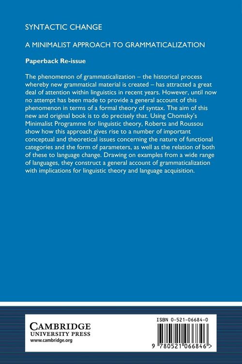 Produktbild: Syntactic Change