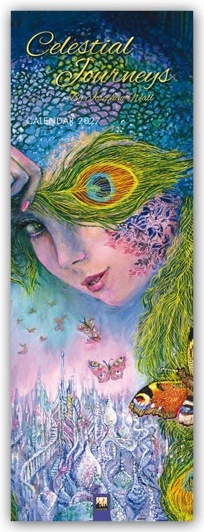 Produktbild: Josephine Wall, Celestial Journeys &ndash; Slimline-Kalender 2027 &ndash; Original Flame Tree Publishing-Kalender Slimeline [Kalender]