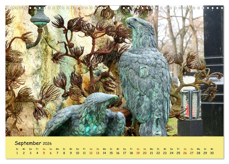 Produktbild: Am Zentralfriedhof in Wien (Wandkalender 2026 DIN A3 quer), CALVENDO Monatskalender