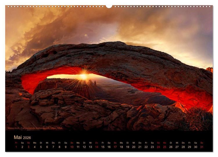 Produktbild: USA Der S&uuml;dwesten - Einzigartige Monumente (hochwertiger Premium Wandkalender 2026 DIN A2 quer), Kunstdruck in Hochglanz