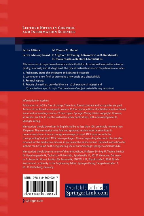 Produktbild: Mathematical Methods for Robust and Nonlinear Control