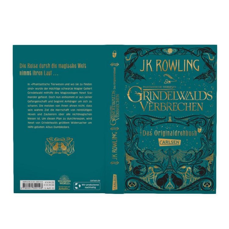 Produktbild: Phantastische Tierwesen: Grindelwalds Verbrechen (Das Originaldrehbuch)