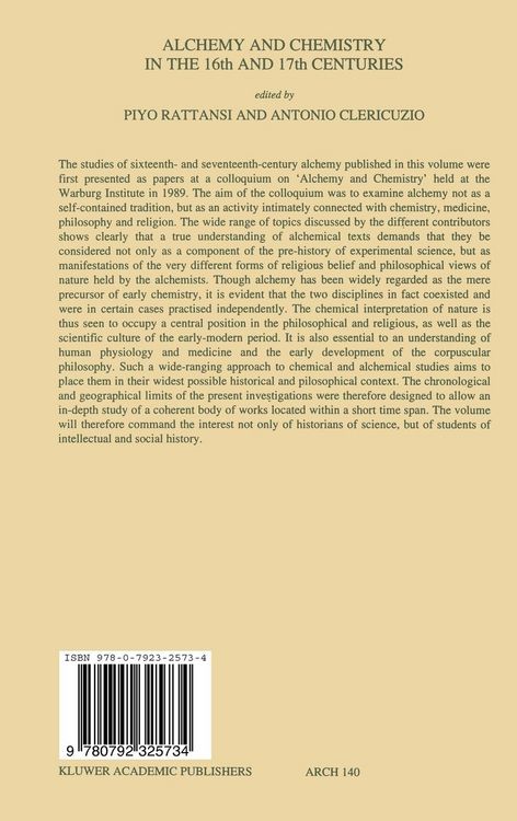 Produktbild: Alchemy and Chemistry in the 16th and 17th Centuries
