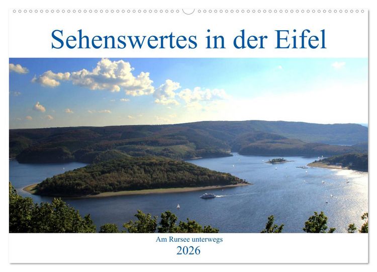 Produktbild: Sehenswertes in der Eifel - Am Rursee unterwegs (Wandkalender 2026 DIN A2 quer), CALVENDO Monatskalender