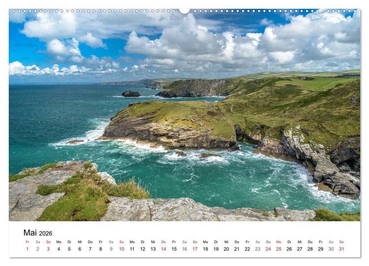 Produktbild: Foto-Momente S&uuml;d-England - Magische Orte (hochwertiger Premium Wandkalender 2026 DIN A2 quer), Kunstdruck in Hochglanz