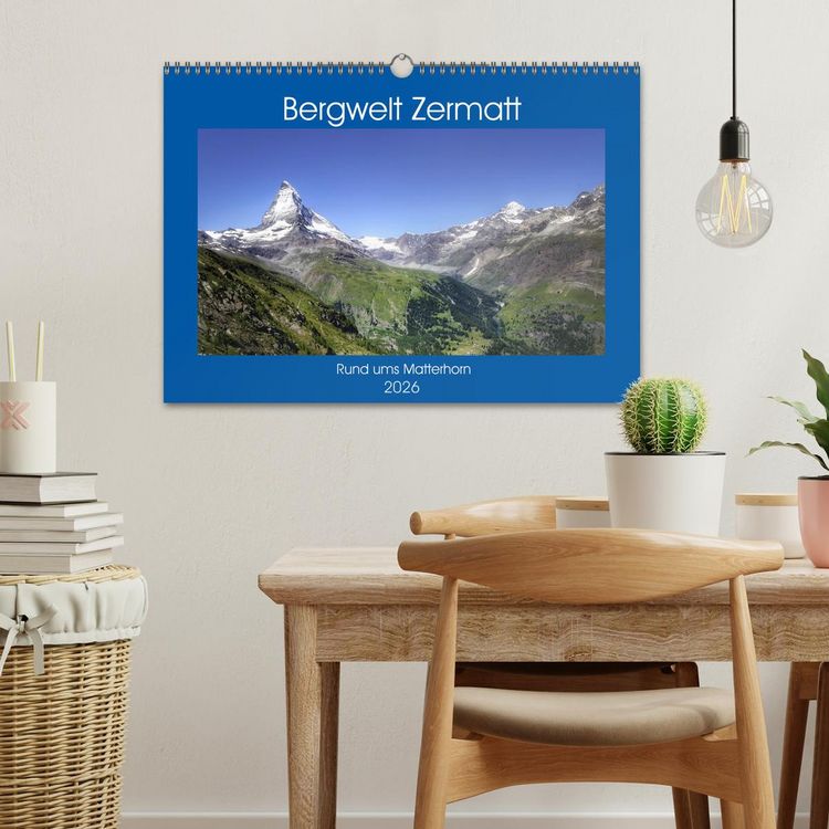 Produktbild: Bergwelt Zermatt (Wandkalender 2026 DIN A3 quer), CALVENDO Monatskalender