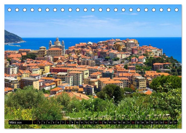 Produktbild: Riviera di Ponente (Tischkalender 2026 DIN A5 quer), CALVENDO Monatskalender