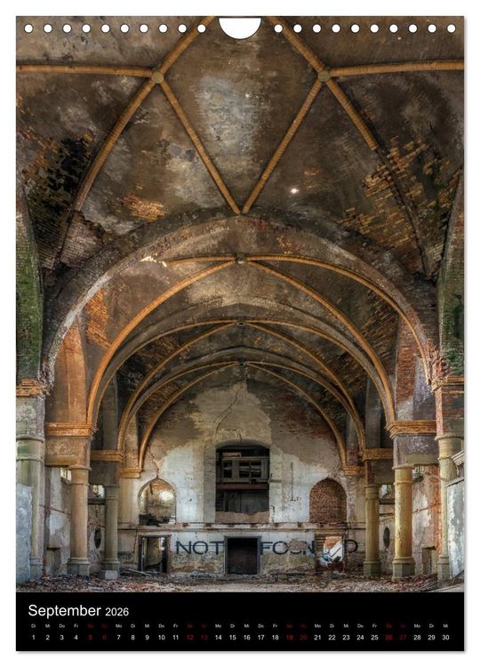 Produktbild: Lost Places - Verlassene Kirchen (Wandkalender 2026 DIN A4 hoch), CALVENDO Monatskalender