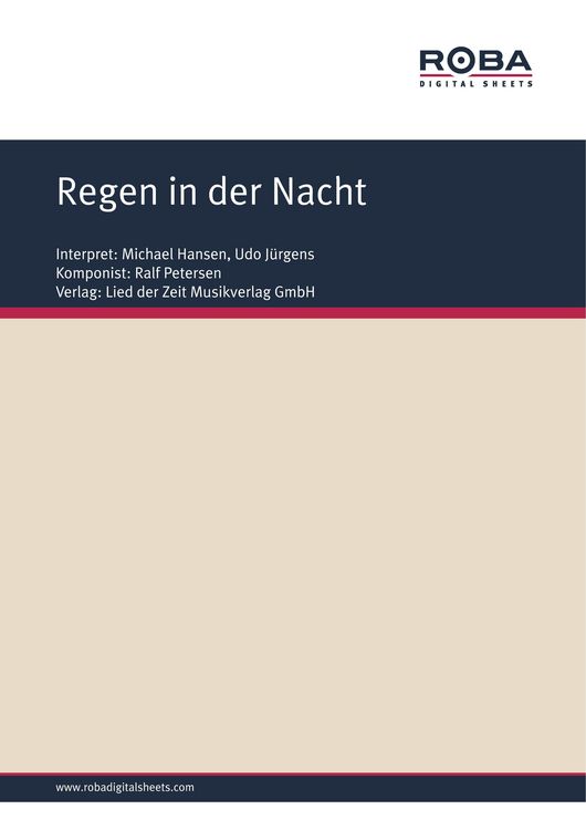 Produktbild: Regen in der Nacht