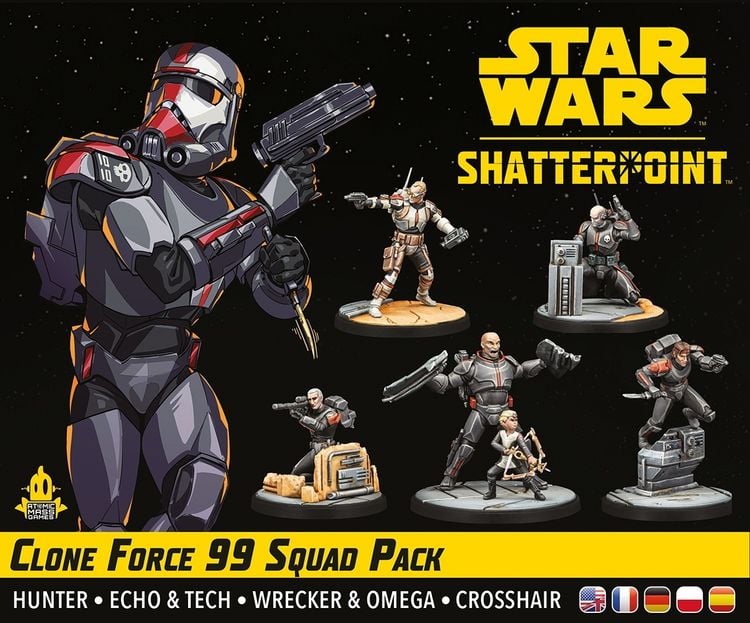 Produktbild: Star Wars: Shatterpoint - Clone Force 99 Squad Pack (Squad-Pack Kloneinheit 99)