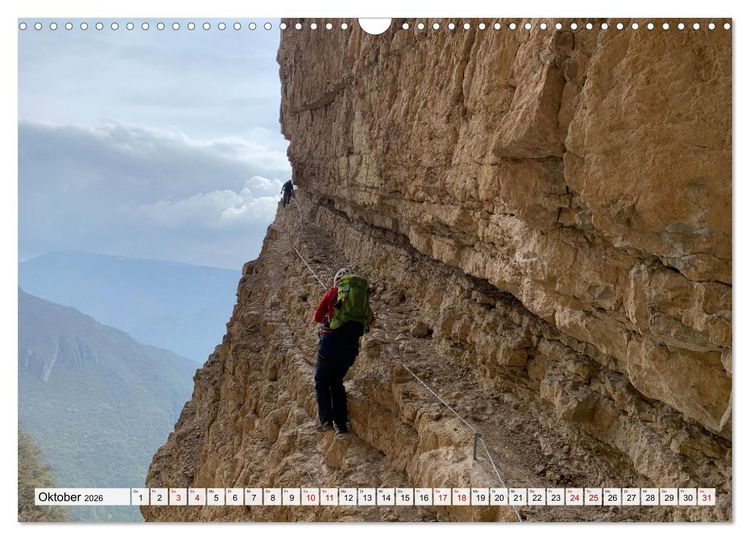 Produktbild: Klettersteige in Norditalien (Wandkalender 2026 DIN A3 quer), CALVENDO Monatskalender