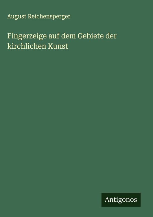 Produktbild: Fingerzeige auf dem Gebiete der kirchlichen Kunst