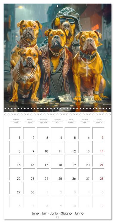 Produktbild: Great Gangster Dogs (Wall Calendar 2026 12 &times; 12 Inch) CALVENDO 12 Month Wall Calendar