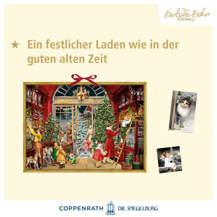 Produktbild: Wand-Adventskalender &ndash; Nostalgischer Weihnachtsladen