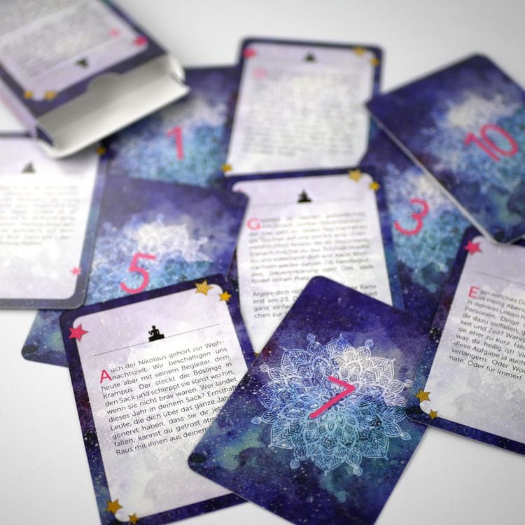 Produktbild: Am Arsch vorbei geht auch ein Weg &ndash; 24 Karma-K&auml;rtchen f&uuml;r den Advent