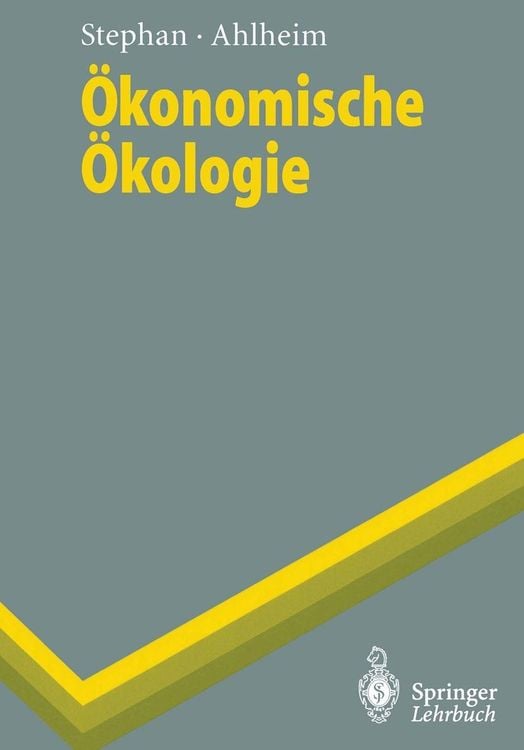 Produktbild: Ökonomische Ökologie
