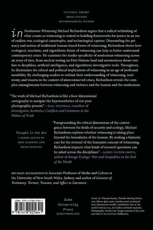 Produktbild: Nonhuman Witnessing