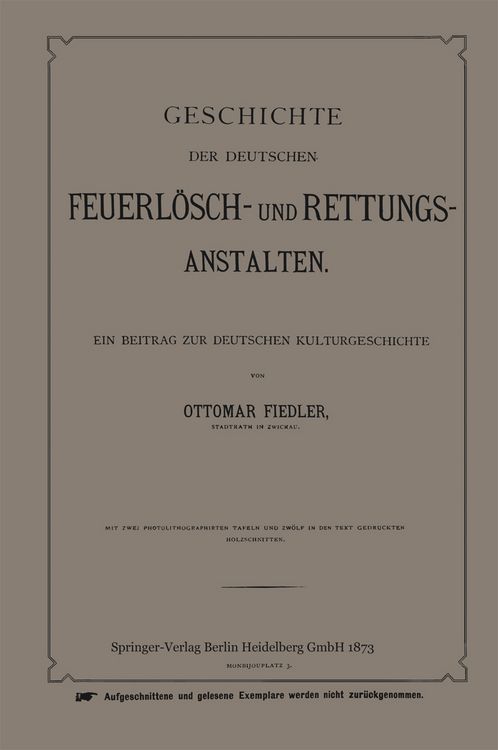 Produktbild: Geschichte der Deutschen Feuerl&ouml;sch- und Rettungs-Anstalten