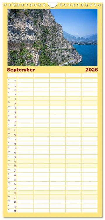 Produktbild: Familienplaner 2026 - Riva del Garda - Am Gardasee ganz im Norden mit 5 Spalten (Wandkalender, 21 x 45 cm) CALVENDO